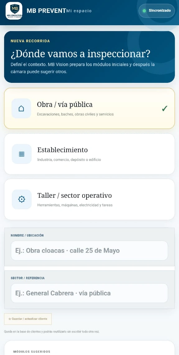 Nueva inspección guiada de MB Prevent